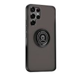 Capa Traseira Anti Choque Fumada Com Anel Magnético para Samsung Galaxy S22 Ultra 5G - 7427285665992