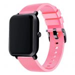 Bracelete Silicone Com Fivela para Motorola Moto Watch 100 Pink - 7427285665664