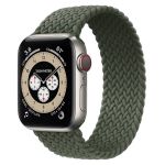 Bracelete Braided Solo NylonSense para Apple Watch Edition Series 7 - 41mm (Pulso:152-165mm) - Verde Escuro