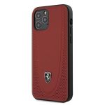 Ferrari FEOGOHCP12MRE iphone 12/12 Pro 6,1" Czerwony/red Hardcase Off Track Perforated
