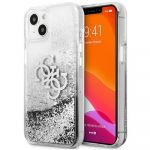 Original Faceplate Case Guess GUHCP13SLG4GSI for iphone 13 Mini (4G Big Liquid Glitter / Silver)