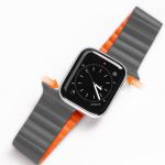 Bracelete Dux Ducis Magnetic Strap Watch Strap 7/6/5/4/3/2 / Se (41/40 / 38mm) Magnetic Gray Orange (chain Version)