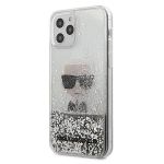 Karl Lagerfeld Capa Hard Capa Ikonik Liquid Glitter iphone 12 Mini Silver