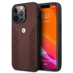 Bmw Capa Etui Bmhcp13Lrsppr iphone 13 Pro / 13 6.1 "red / Red Hardcapa Leather Curve Perforate