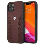 Bmw Capa Bmhcp13Srsppr iphone 13 Mini 5,4 "red / Red Hardcapa Leather Curve Perforate