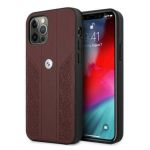 Bmw Capa Bmhcp12Mrsppr iphone 12/12 Pro 6.1 "red / Red Hardcapa Leather Curve Perforate