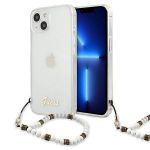 Guess Capa Guhcp13Skpswh iphone 13 Mini 5,4" Transparent Hardcapa White Pearl