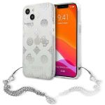 Guess Capa Guhcp13Skspesi iphone 13 Mini 5,4" Srebrny/silver Hardcapa Peony Chain Collection