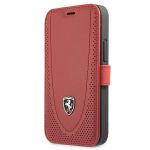 Ferrari FEOGOFLBKP12SRE iphone 12 Mini 5,4" Czerwony/red Book Off Track Perforated