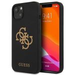 Guess Capa Guhcp13Sls4Ggbk iphone 13 Mini 5,4" Czarny/black Hard Capa Silicone 4G Logo