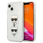 Karl Lagerfeld Capa Klhcp13Sokpk iphone 13 Mini 5,4" Czarny/black Hardcapa Saffiano Ikonik Karl`s Patch