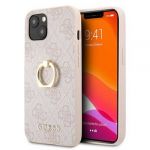 Guess Capa Hardcapa 4G Guhcp13S4Gmrpi iphone 13 Mini With Ring Stand Pink