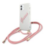 Guess Capa Guhcp12Scrtvspi iphone 12 Mini 5,4" Rózowy/pink Hardcapa Script Vintage