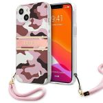 Guess Capa Guhcp13Skcabpi iphone 13 Mini 5,4" Rózowy/pink Hardcapa Camo Strap Collection
