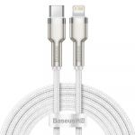 Baseus Cablel Type C para Apple Lightning 8-pin PD20W Power Delivery Cafule Metal Cable CATLJK-B02 2 Meter White
