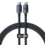 Baseus Crystal Shine Series Cable usb Cable para Fast Charging And Data Transfer usb Type C usb Type C 100W 1.2m Black (CAJY000