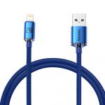 Baseus Crystal Shine Series Fast Charging Data Cable usb Type a To Lightning 2.4A 2m Blue (CAJY000103)