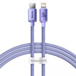 Baseus Crystal Shine Series Fast Charging Data Cable usb Type C To Lightning 20W 1.2m Purple (CAJY000205)