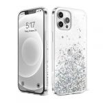 Capa Silicone com Desenho Bling Glitter iPhone 13 Mini Transparente
