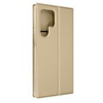 Dux Ducis Capa Fólio para Samsung Galaxy S22 Ultra Função de Suporte Dourado - Folio-pro-gd-s22u