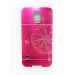 Capa Metal para Samsung Galaxy S5 Neo 9600 rosa dos ventos pink