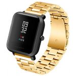 Correia Metálica Elos (Dourado) Amazfit GTS/Bip/Bip Lite/GTR 42mm/Ticwatch/Huawei/Samsung/ - 20MM-GOLD-ELOS