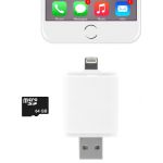 Leitor Cartões 2 em 1 (USB e Iphone Lightning USB) - BXLINKIP