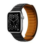 Bracelete Magnetica de Silicone para Apple Watch Series 6 - 44mm Black - 7427285726976