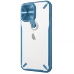 Nillkin Cyclops Case a Durable Case With a Camera Cover And a Foldable Stand para iphone 13 Pro Max Blue