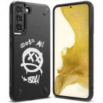 Onyx Design Durable Tpu Cover para Samsung Galaxy S22 + (S22 Plus) Black (graffiti) ()