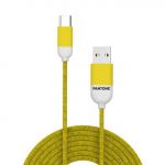 Cabo Celly Pantone de USB a USB-C de 1 5M Yellow A43101629