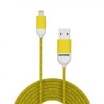 Cabo Celly Pantone de USB a Lightning de 1 5M Yellow A43101624