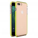 Capa Protetora de Gel de Tpu Clear com Moldura Colorida para iPhone 8 Plus iPhone 7 Plus Amarelo