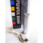 Powerbank 3000 mAh Bateria externa Universal cor Silver
