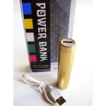 Powerbank 3000 mAh Bateria externa Universal cor Gold