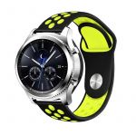 Bracelete Desportiva para Samsung Watch GT 3 Pro - 43mm Black / Verde - 7427285749999
