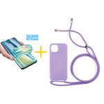Accetel Conjunto 2x Película de Hidrogel + Capa Accetel iPhone 11 Pro Max Gel Rope Violet - 8434009888079