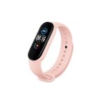 Bracelete Silicone para Xiaomi Mi Band 7 Pink Claro - 7427285789483