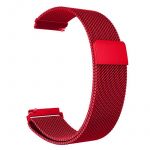 Pulseira Universal Metal Milanesa 22mm para Xiaomi/amazfit/samsung/huawei/realme/ticwatch Red