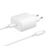 Carregador Samsung Super Fast Charging Ep-ta845 Branco 220v 45w usb Type-c para Type-c