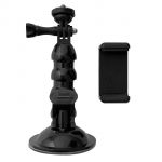 Hurtel Suporte Gopro com Ventosa para Gopro, Dji, Insta360, Sjcam, Câmeras Esportivas Eken + para Smartphone (ventosa para Carro Gopro)