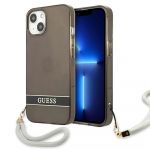 Guess Capa Original Guhcp13Shtsgsk para iphone 13 Mini (translúcido / Preto)