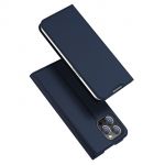 Dux Ducis Capa de Couro Sintético Skin Pro Flip para iphone 14 Pro Azul