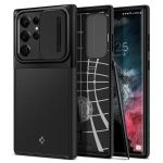 Spigen Capa Samsung Galaxy S22 Ultra Rígida Lux Preto