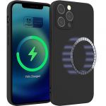 4-OK Capa com MagSafe para iPhone 13 Pro Max Black
