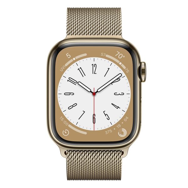 Apple Watch Series 9 GPS + Cellular Aço Inoxidável Dourado  Bracelete Loop  Milanesa Dourado (45mm) - Novo Atalho - O caminho mais económico para as  suas compras em tecnologia.