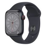 Apple Watch Series 8 GPS+Cellular 41mm Alumínio Meia-Noite c/ Bracelete Desportiva Meia-Noite