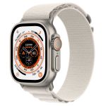 Apple Watch Ultra GPS+Cellular 49mm Titânio c/ Loop Alpine Starlight - Medium