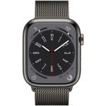 Apple Watch Series 8 GPS+Cellular 45mm Aço Inoxidável Grafite c/ Loop Milanesa Grafite