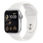 Apple Watch SE (2ª Geração) GPS 40mm Alumínio Prateado c/ Bracelete Desportiva Branca